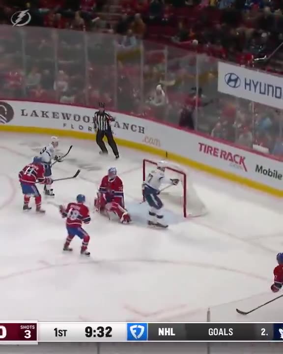 Goncharov Thread-the-Needle Assist! 🤯 #TBLightning #NHL