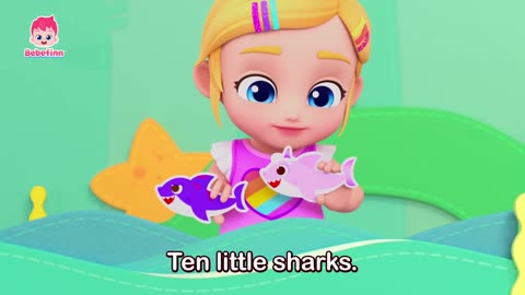 10 Little Sharks Magics Kids Nursery Rhymes for Kids