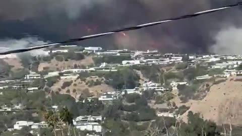 Massive Fire in Palisades California