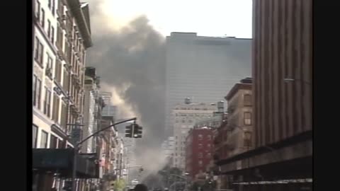 911 WTC 7 Demolition - Scene From The Street Before Collapse