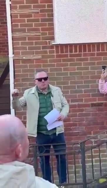 Locals in Fareham, Hampshire rally against plans to house illegal migrants in