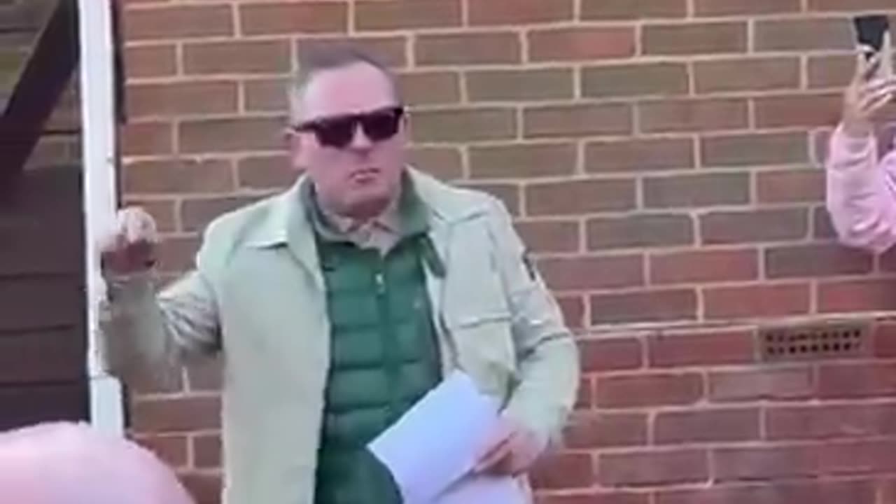 Locals in Fareham, Hampshire rally against plans to house illegal migrants in
