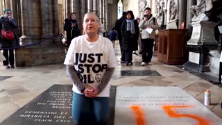 Activists deface Darwin's grave at London's Westminster Abbey