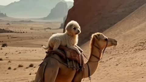 The story of the cat and the white horse