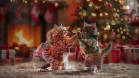 🎄😹Cats at Christmas 🎅🎁✨- Funny Cats Doing Human Things