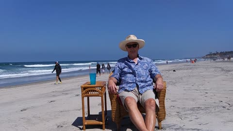 The Beach Captain in Time-Lapse. Del Mar (21st St.), California. TL 011