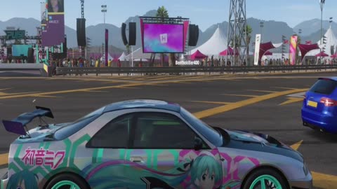 🎶Miku Drift Skyline #shorts