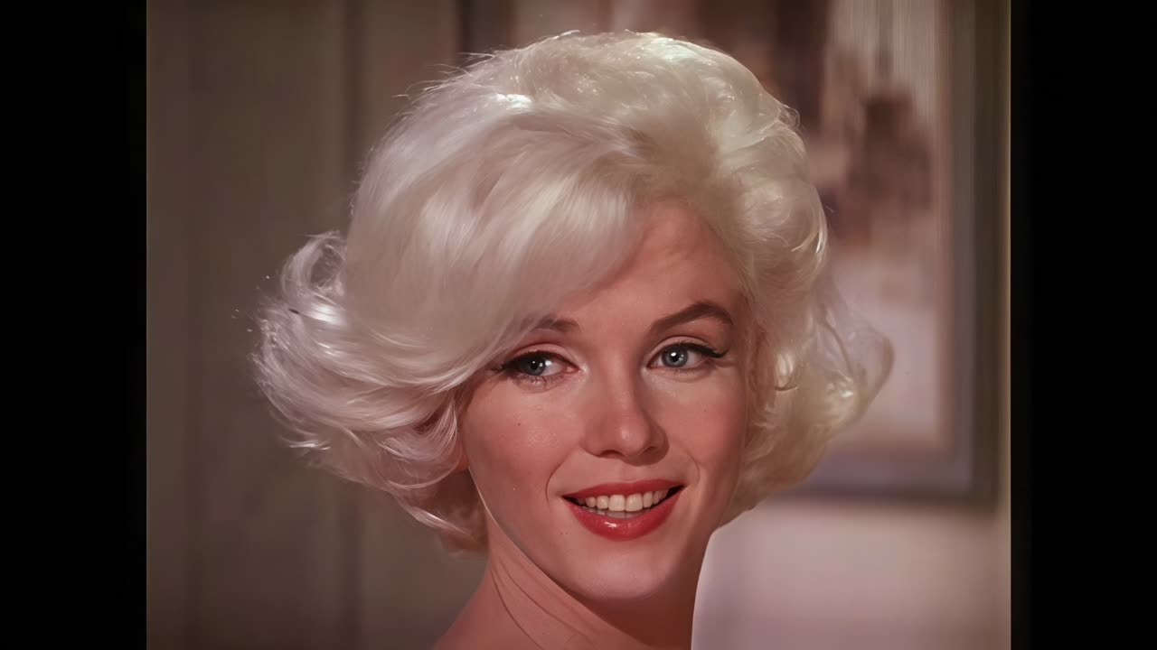 Marilyn Monroe Screen Test - Something's Got To Give 1962 remastered 4k