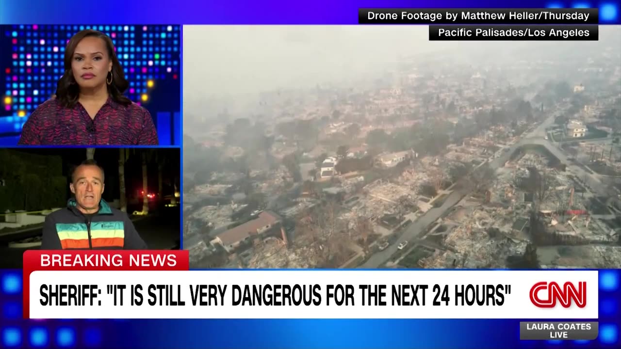 These videos potentially show the start of two LA wildfires.