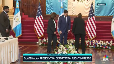 Guatemalan president agrees to accept migrants during meeting with Secretary Rubio