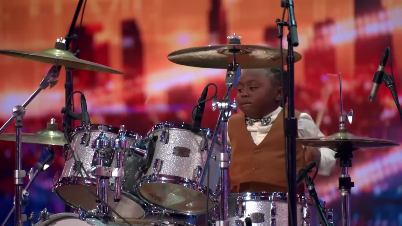 ADORABLE Kid Drummer SHOCKS the AGT Judges!