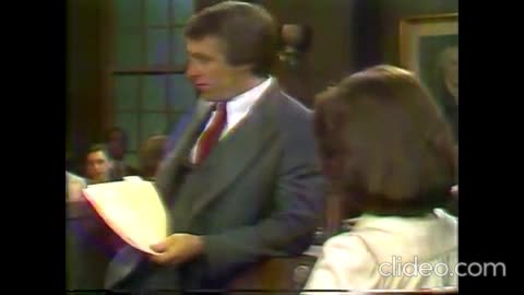 GUIDING LIGHT May 9, 1979 segment HILLARY BAUER TESTIFIES AGAINST ROGER THORPE