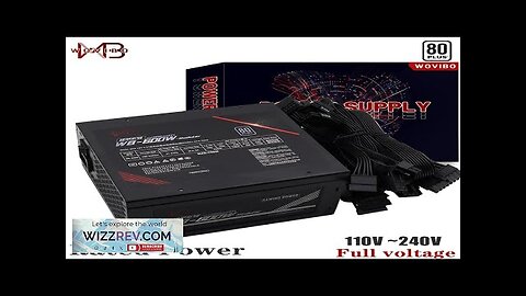 Wovibo Modular PC Power Supply PSU Rated 600W 80plus 120mm Fan Gaming Review