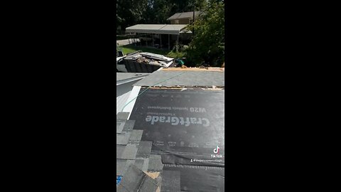 Removing Rubber Roof to Replace it Woth Shingles