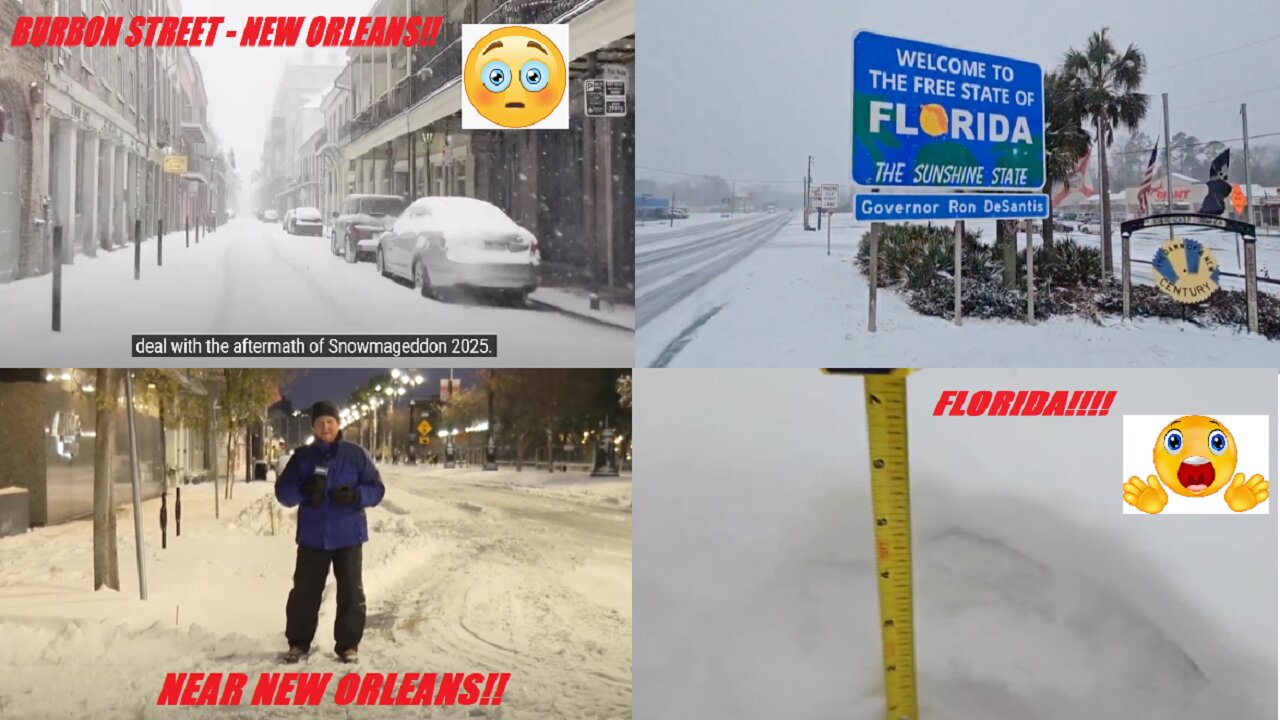 BLIZZARD CONDITIONS ALL ALONG GULF COAST!!! & Dan's Earthquake Update!!