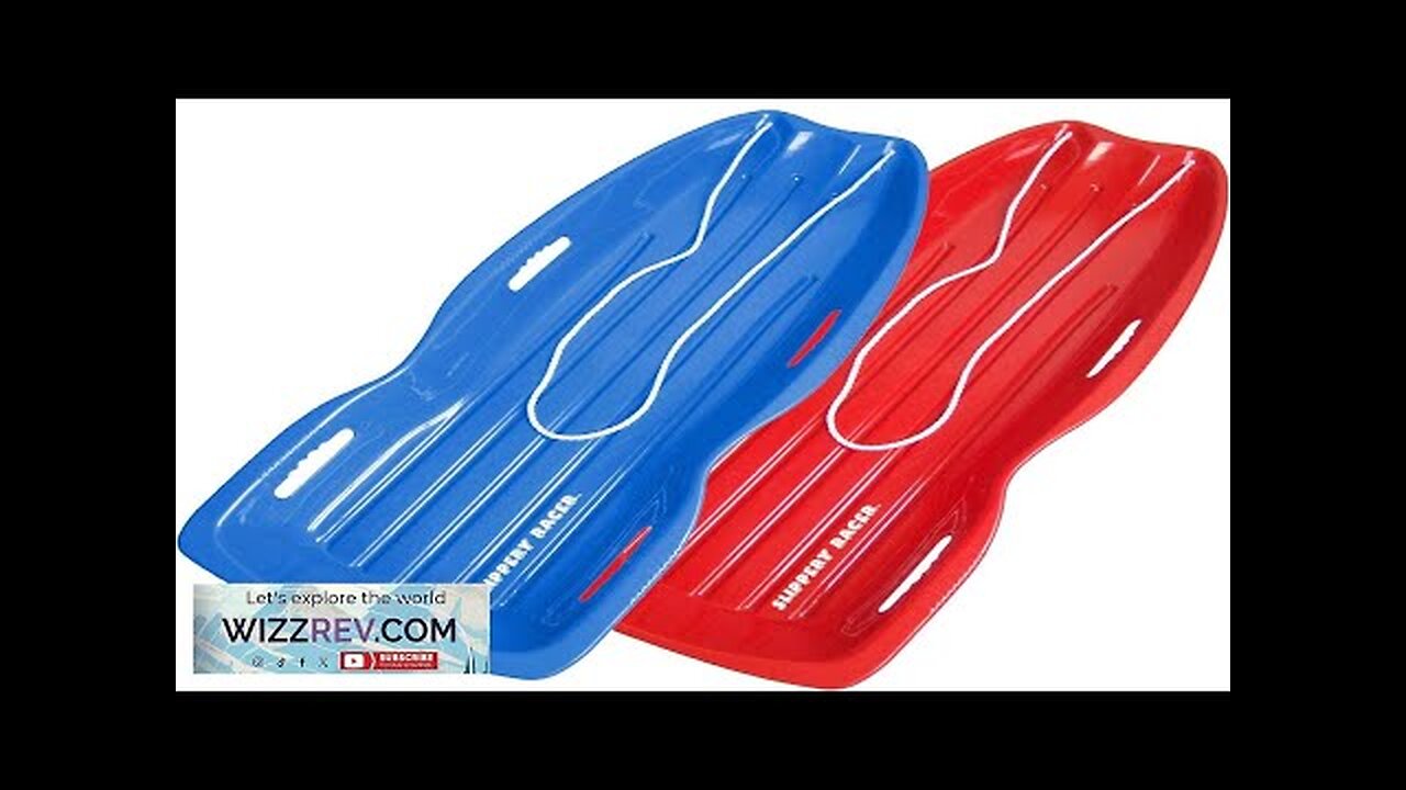 Slippery Racer Downhill Xtreme Flexible Adults and Kids Plastic Toboggan Snow Sled Review