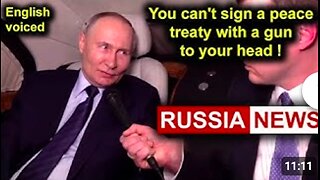 No peace treaty with a gun to your head! Putin - Negotiations with Zelensky : illegitimate!