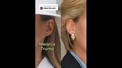 Melania Trump has exactly the same ear as Princessa Diana.