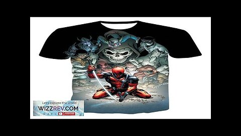 Deadpool Marvel Hero Sword Bullet Death Villain Cartoon T-Shirt Review