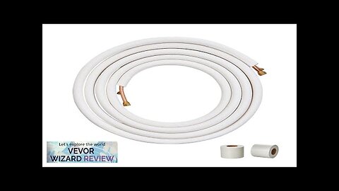 VEVOR 25FT Mini Split Line Set 1/4" & 1/2" O.D Copper Pipes Review