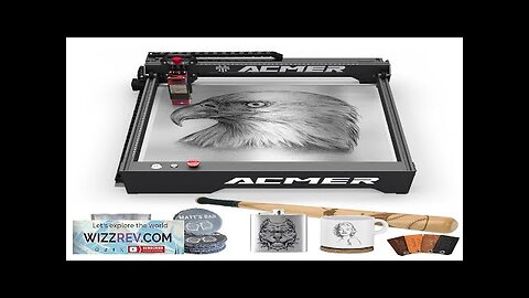 EU/US Direct ACMER P1 10W Laser Engraver 10000mm/min Engraving Speed Offline Engraving Review