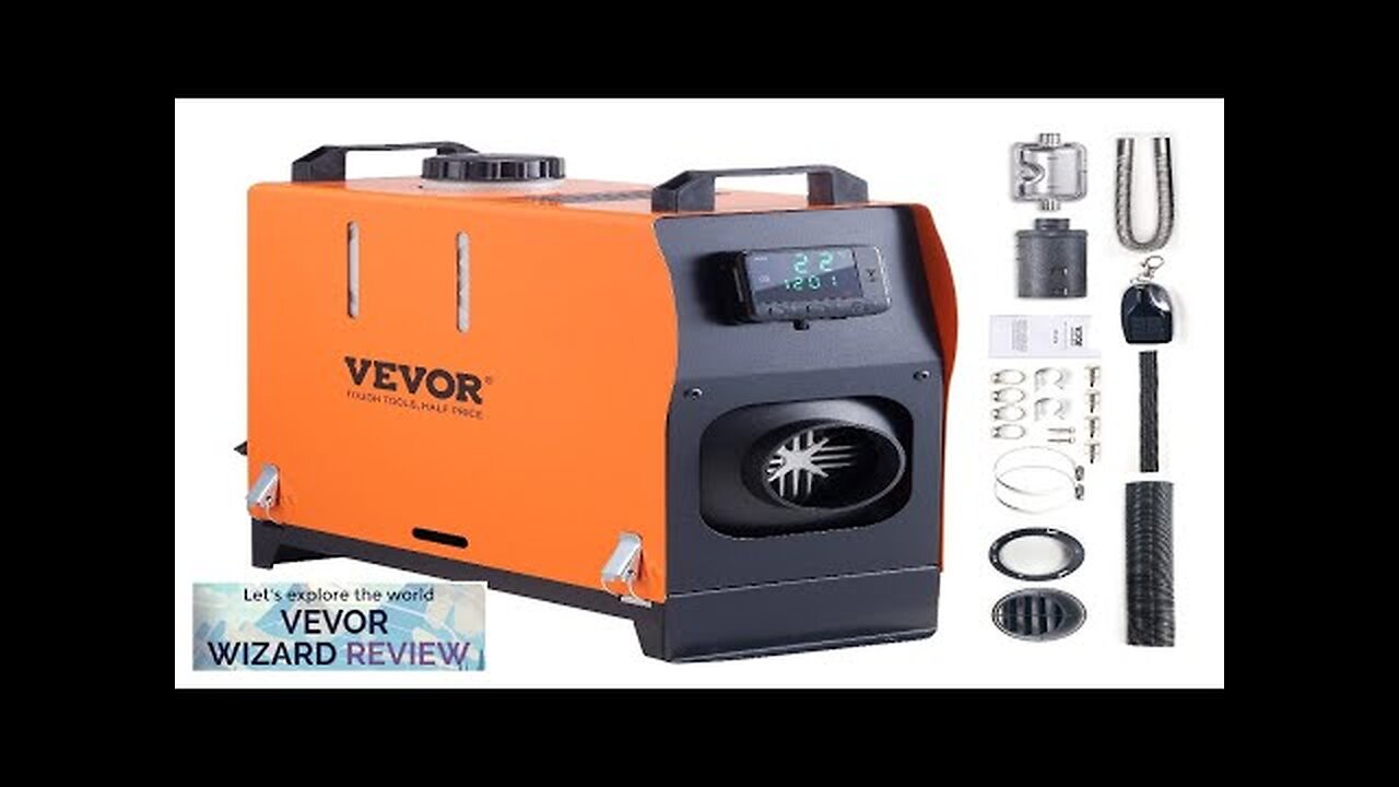 VEVOR Diesel Air Heater All-in-one 12V 8KW LCD Remote Control for Car Review