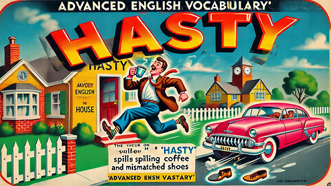 Vocabulary and Pronunciation "HASTY" Advanced English