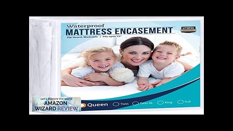 Utopia Bedding Zippered Mattress Encasement Queen 100% Waterproof and Bed Bug Review