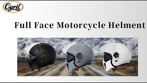 Full Face Motorcycle Helmet with Double Visors