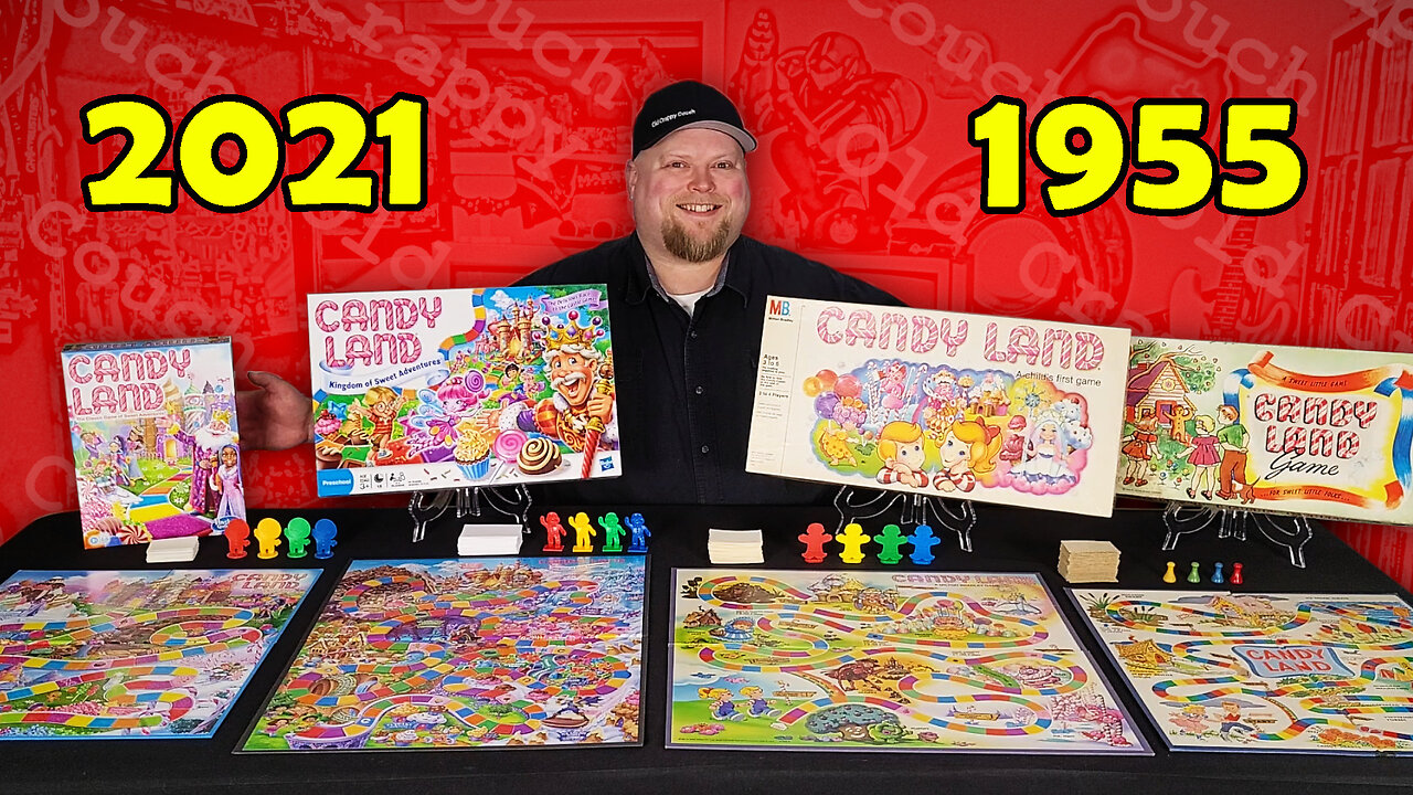 Candy Land Retro Board Game Review - Milton Bradley (1955/1984) vs. Hasbro (2010/2021)