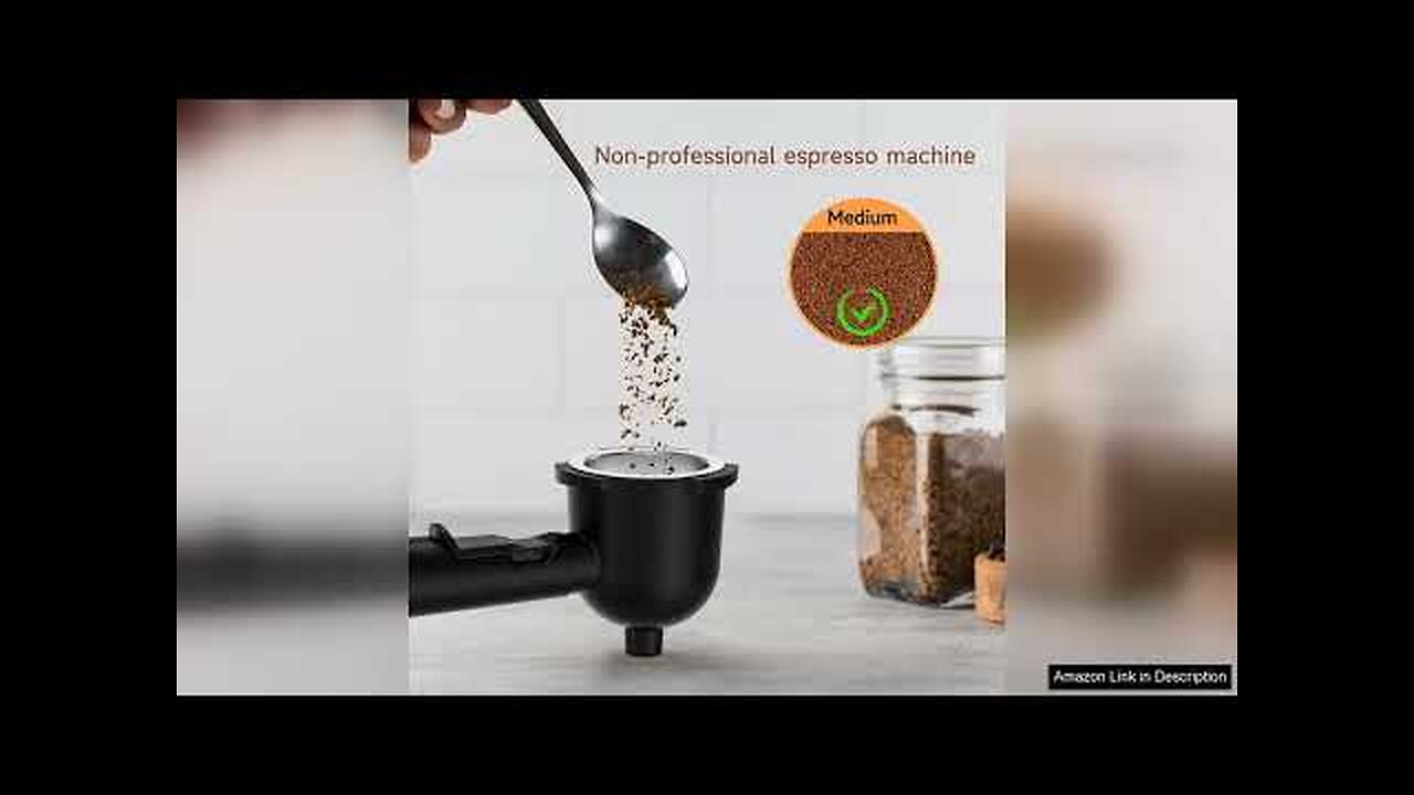 Espresso Coffee Machine Cappuccino Latte Maker 3.5 Bar 1-4 Cup with Steam Review