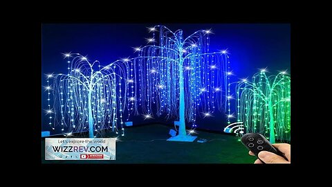 Outdoor Led Weeping Willow Tree Lighting Smart Rgb Christmas Tree Lights Event Review