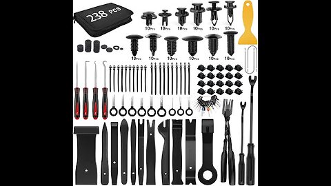 GOOACC 238Pcs Trim Removal Tool, Auto Push Pin Bumper Retainer Clip Set Review