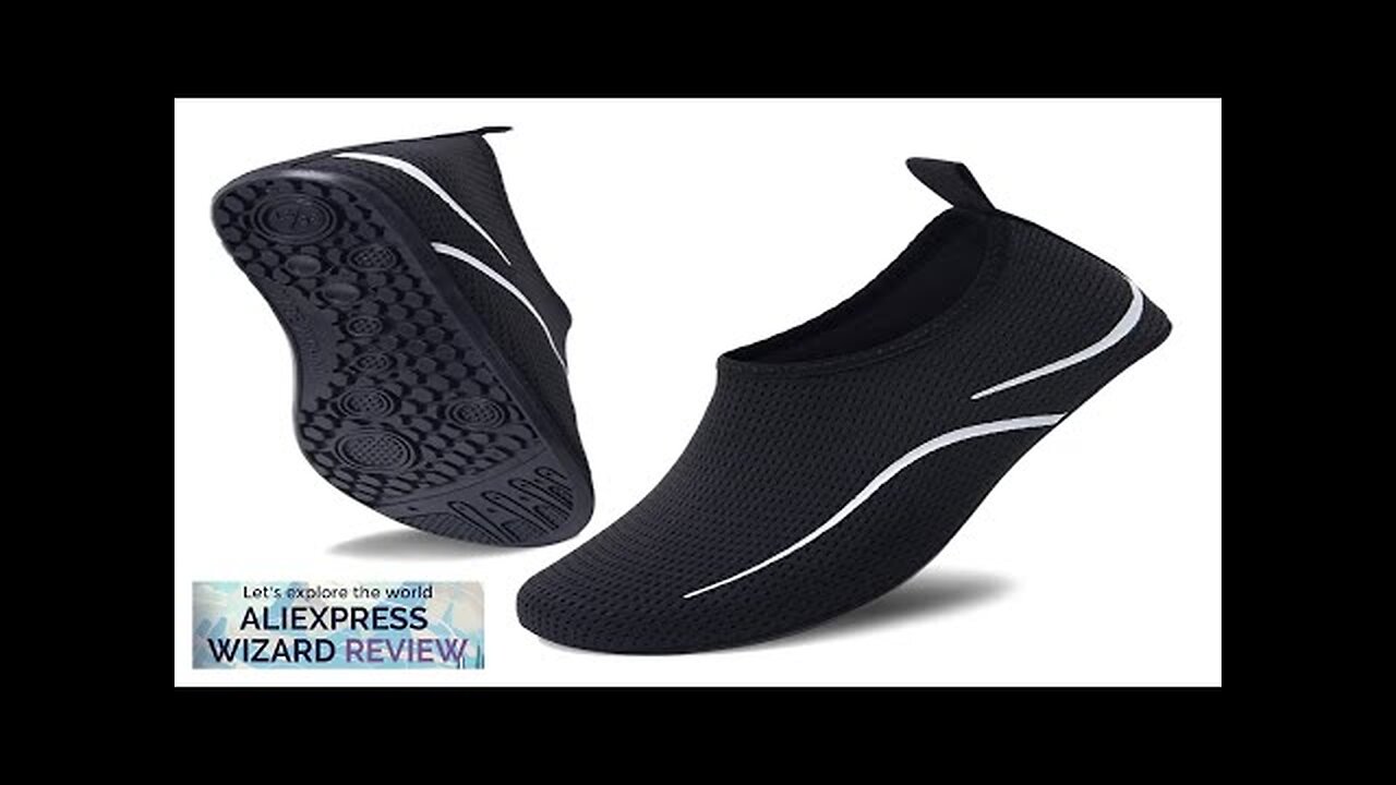 2024 Quick-drying Men Aqua Shoes Lightweight Women Water Shoes Soft Couple Beach Review