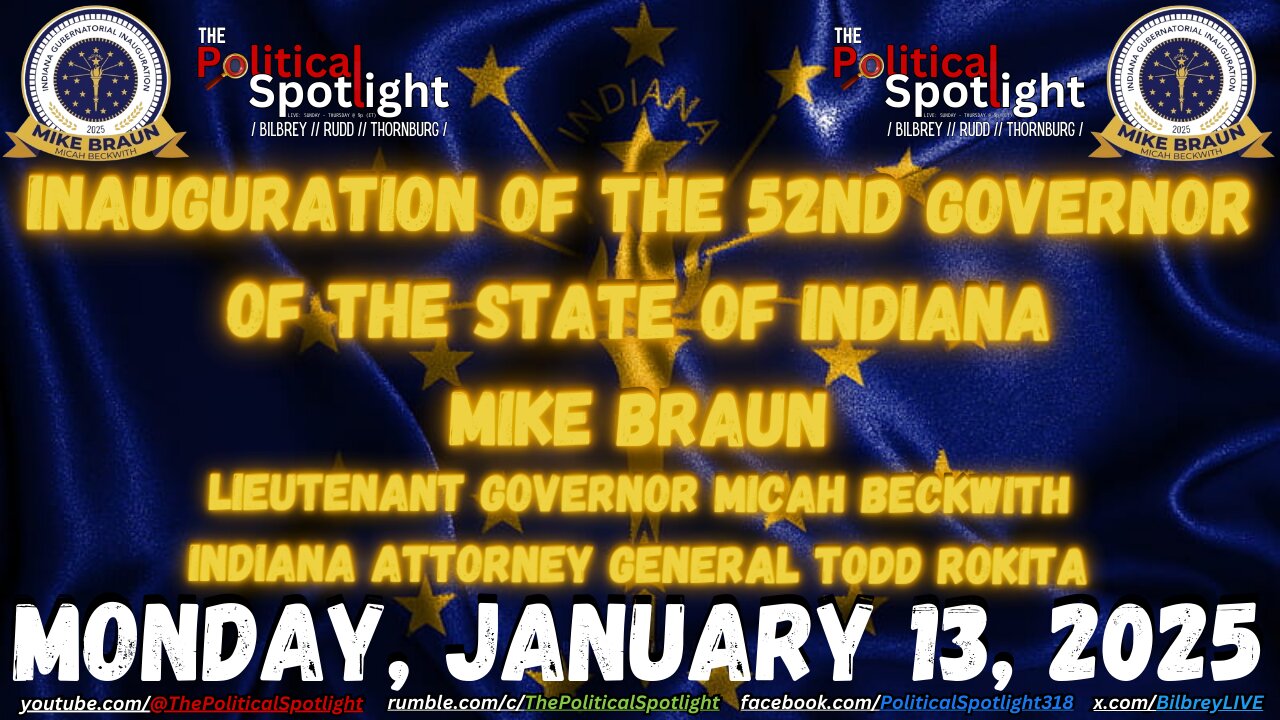Inauguration of the 52nd Governor of the State of Indiana