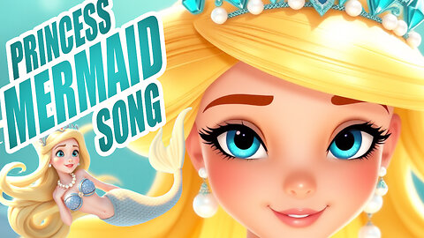 Princess Mermaid Sing Along Song for Preschoolers, Toddlers, and Kids