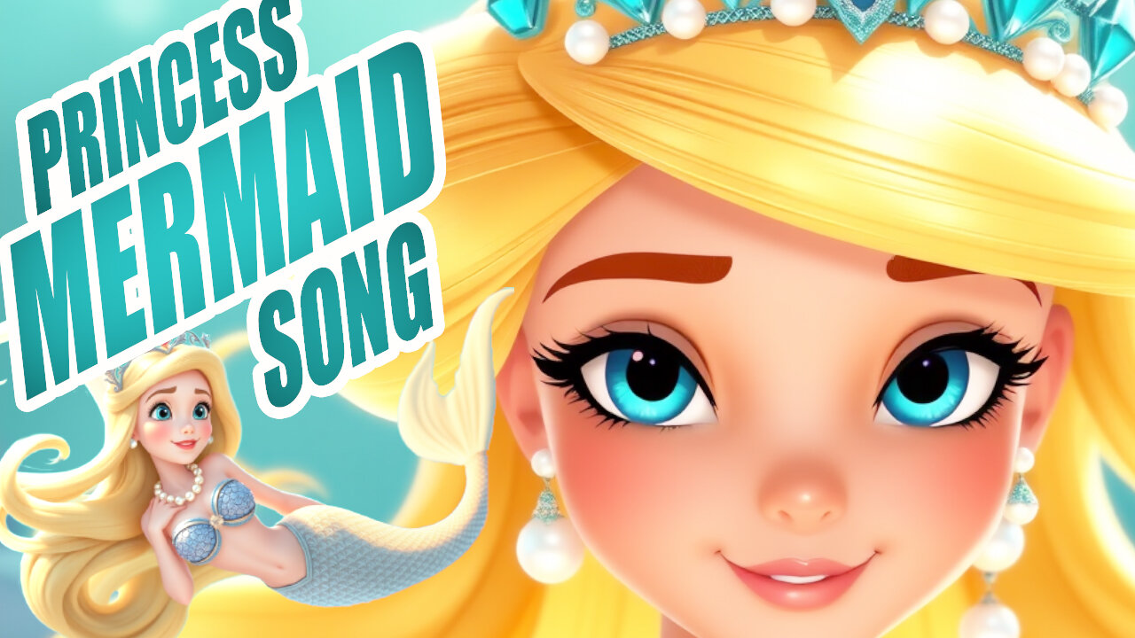 Princess Mermaid Sing Along Song for Preschoolers, Toddlers, and Kids