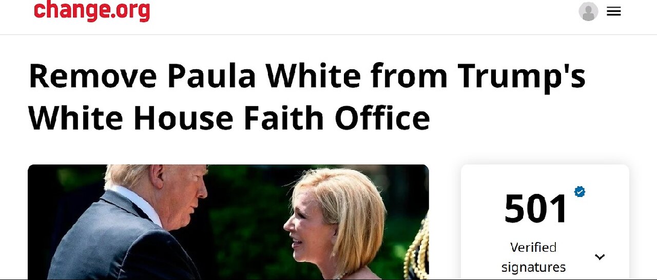 Petition to remove Paula White from White House faith office.