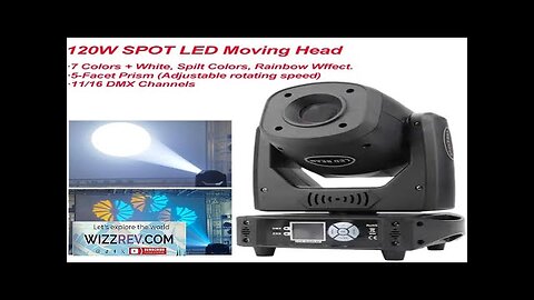 Disco Light Equipment LED 120W Moving Head Light LED Spot Lyre Review