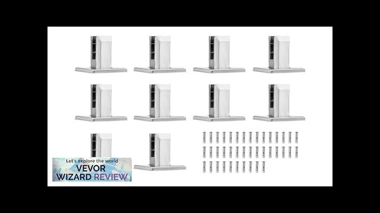 VEVOR Glass Clamp 10 PCS Square Glass Railing Bracket for 0.31 "-0.47 Review