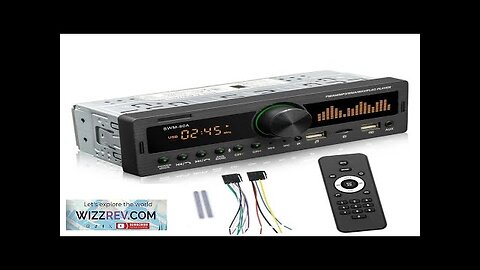 1DIN Car Radio Stereo Audio Bluetooth AM FM MP3 Player SD USB Review