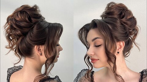 MOST popular UPDO hairstyle tutorial for medium hair