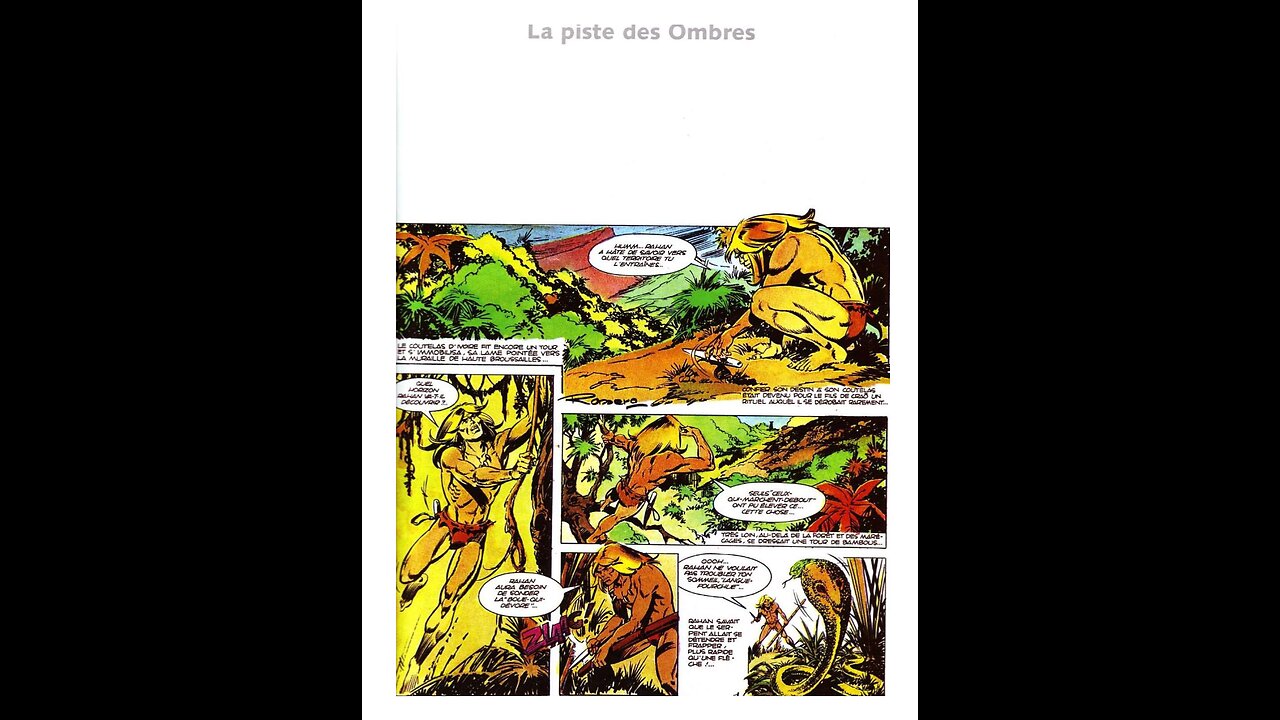 Rahan. Episode 158. By Roger Lecureux. The Shadow Trail. A Puke(TM) Comic.