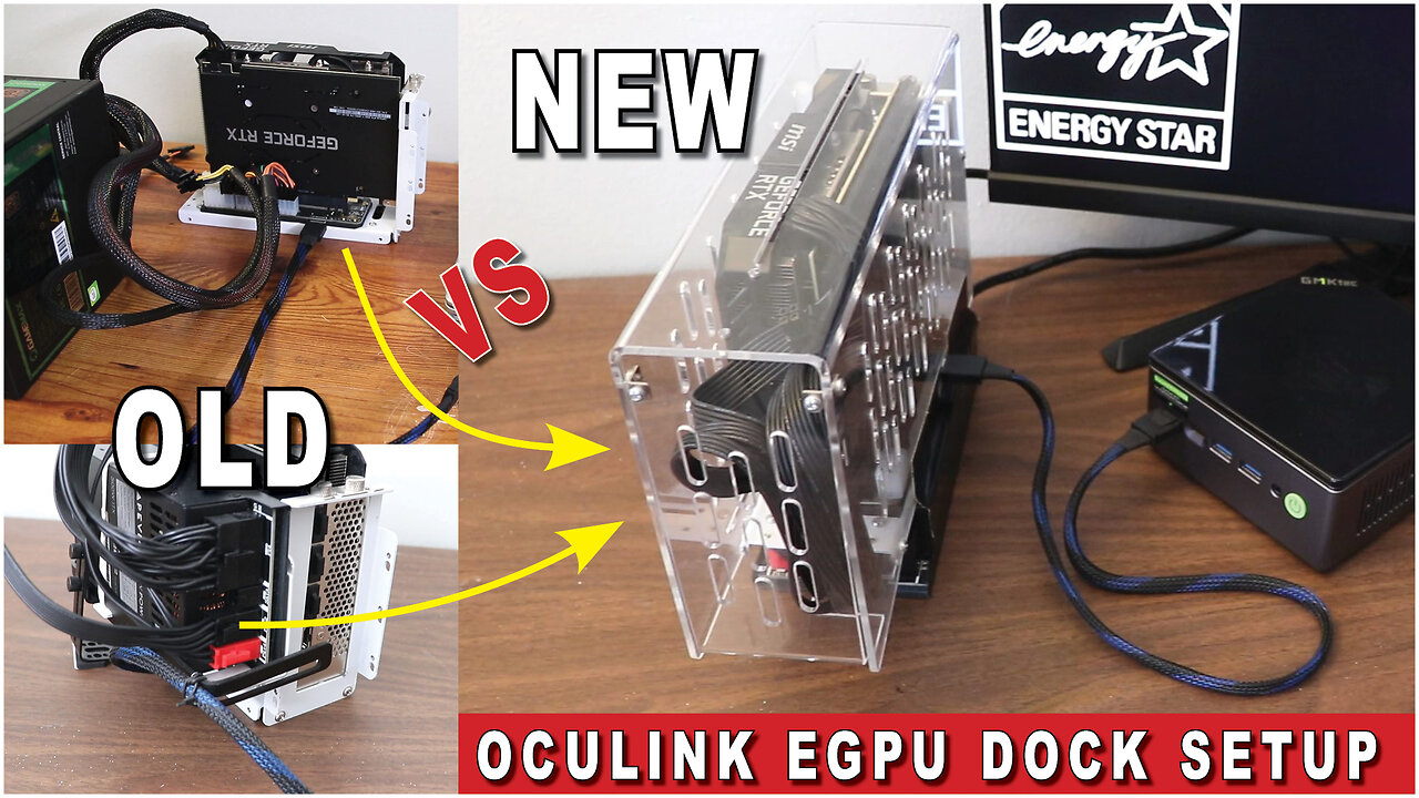 DIY RTX 3060 Ti OCuLink eGPU for Mini PC & Laptop! 🔥 Acrylic Case Build