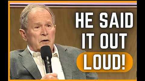 Entire crowd Stunned as George bush says the truth about Israel- pal.......