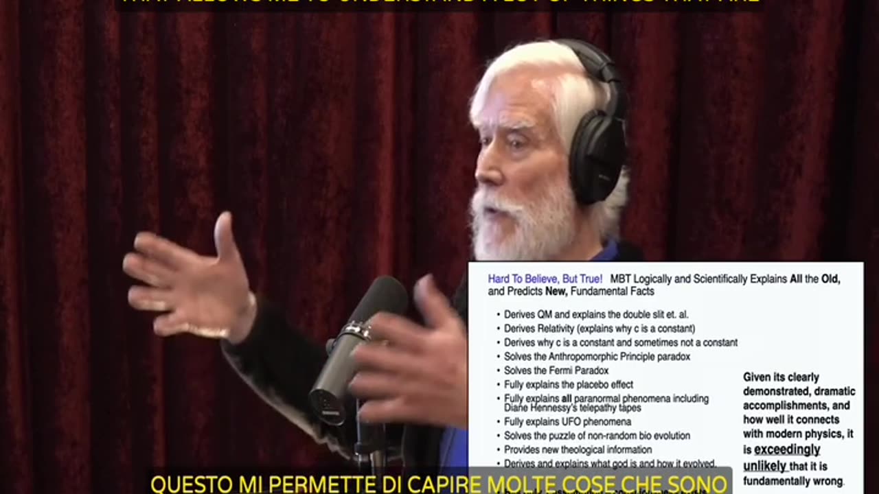 Joe Rogan intervista Thomas Campbell #2259 - sottotitoli italiano e inglese