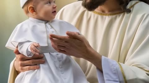 Conversation of Jesus with Baby Pope