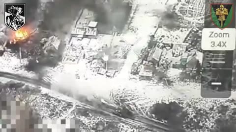 💥 Ukrainian tank attack Russian infantry in the Kursk region