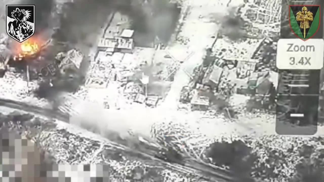 💥 Ukrainian tank attack Russian infantry in the Kursk region