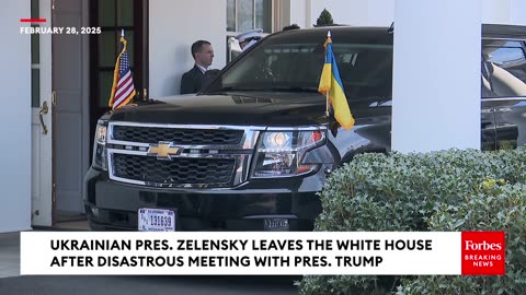 WATCH- Ukraine's Zelensky Leaves The White House After Disastrous Meeting From Hell With Trump 
